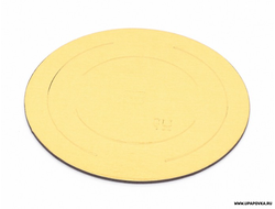 Подложка для торта, золото-белая, 28 см, 3,2 мм