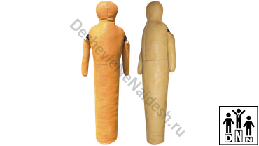 борцовский тренировочный манеке одноногий самбо кожа