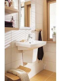 Раковина умывальник Cersanit Carina 50 55 60 70 см с пьедесталом или полупьедесталом