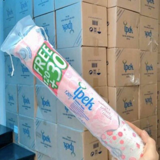 Ipek ბამბის დისკები 120 ც. და ბამბა 50 გრ. საბითუმო და საცალო