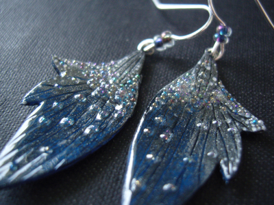 Серьги с крылышками феи Грёз