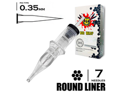 7RL/0,35 mm - Round Liner "BIG-WASP" (Matte Transparent)