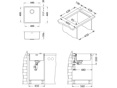 Мойка Alveus KOMBINO 30 F/S