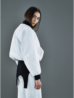 Бомбер Reverse Белый