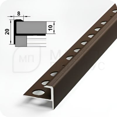 ПРОФИЛЬ ОКАНТОВОЧНЫЙ ПУ 13.2700.15 ЧЕРНЫЙ