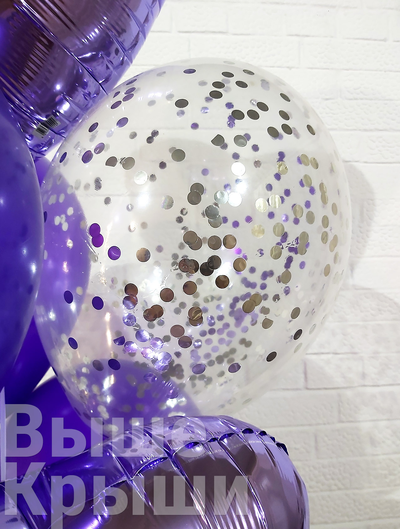 Коробка с шарами "Виолет" (10 шариков)