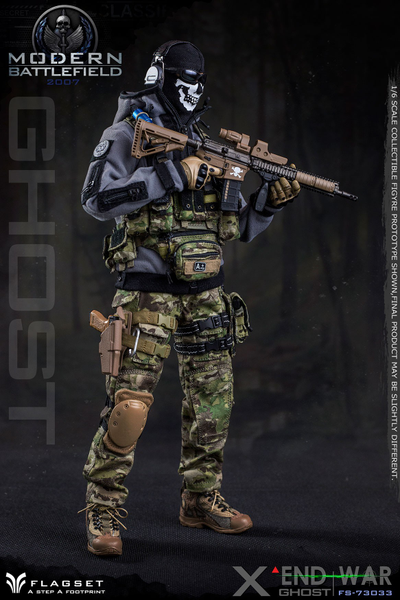 Саймон "Гоуст" Райли (Призрак, Ghost, Call of Duty Modern Warfare II) КОЛЛЕКЦИОННАЯ ФИГУРКА 1/6 scale END WAR GHOST (FS-73033) - FLAGSET