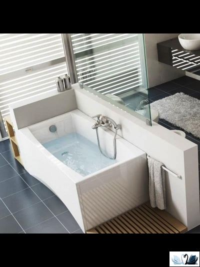 Ванна акриловая Cersanit Virgo, прямоугольной формы с увеличенным объемом