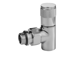 Набор дизайн-вентилей Royal Thermo PIANO, угловой (хром) 1/2"