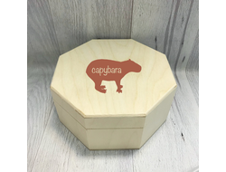 Шкатулка с гравировкой Капибара, Kapibara-san №9