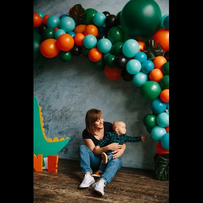 Оформление детского годовасия в стиле "Дино" "№ 1461