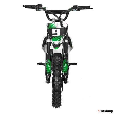 Электромотоцикл GreenCamel Питбайк DB450, 48V 1200W R12/R10 зеленый