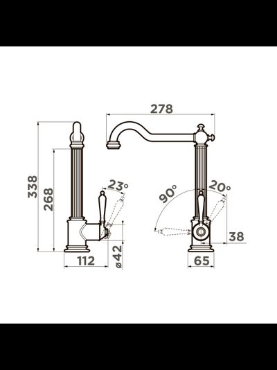 Смеситель OMOIKIRI TOSHIMA