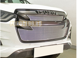 Защита радиатора Isuzu D-Max 2019- chrome низ PREMIUM