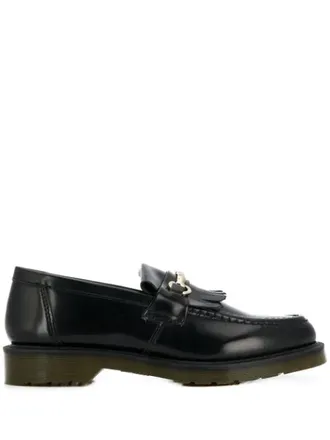 Лоферы Dr.Martens с пряжкой черные