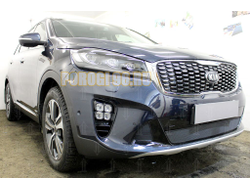 Защита радиатора Kia Sorento Prime 2017- black