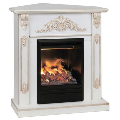 Угловой электрокамин Anita WT с очагом 3D Olympic