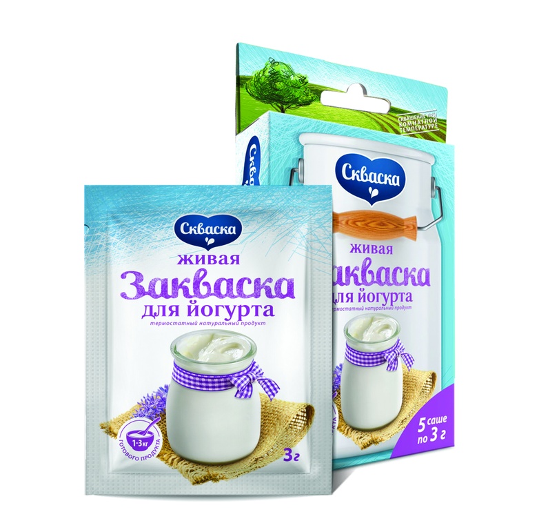 Закваски Скваска (Россия) - Закваска для йогурта Скваска 5 пак.