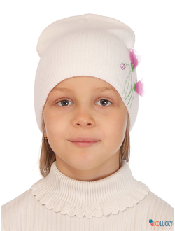 Шапка  м12в17, цвет белый р. 58