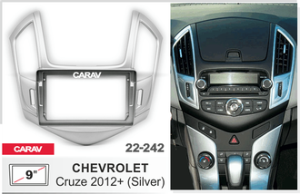 Переходная рамка  CHEVROLET Cruze 2012+ CARAV 22-242