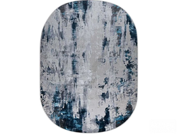Ковер KLEOPATRA 37107A Blue-grey / 1.25*1.8 м овал