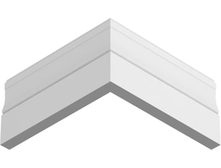 Плинтус Ultrawood BASE 015, ЛДФ-декор, влагостойкий, ударопрочный, 2,4м, под покраску