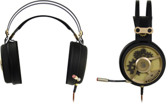 Игровые наушники с микрофоном (игровая гарнитура) A4Tech Bloody M660 Chronometer (золотистые)