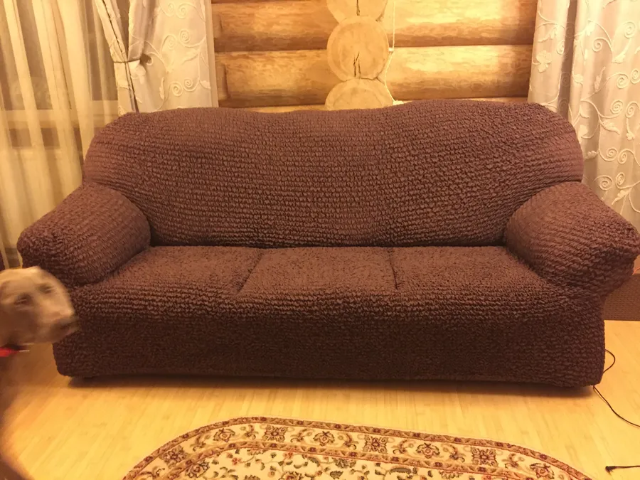 ЧЕХОЛ НА 3ХМ ДИВАН МИКРОФИБРА КАКАО