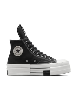 Converse Rick Owens x Drkshdw Dbl Drkstar Chuck 70 High Black