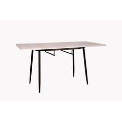 Стол раздвижной Турин 1100/700/400  (бабочка) прямые углы,сосна монрепо,черные опоры