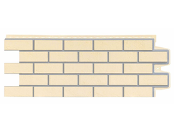 Фасадная панель "Состаренный кирпич", цвет шампань, серия премиум | Grand Line