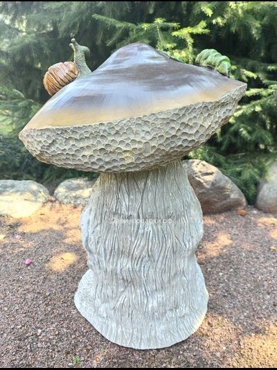 ГРИБ С ВОЛШЕБНОЙ БОРОДОЙ - секретный оберег для щедрого урожая!  57*43см  6кг   полистоун - не боится влаги и перепадов температур. Россия 5726/012077*