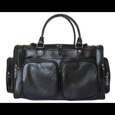 Кожаная дорожная сумка Bufaloro black (арт. 4012-01)