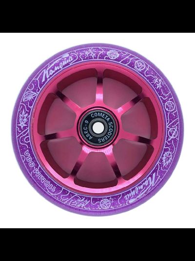 Колесо д/сам. Комета Старт Фиолетовый с блёстками / Нео розовый