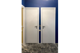 Двери в бархатистом покрытии "магнолия сатинат"