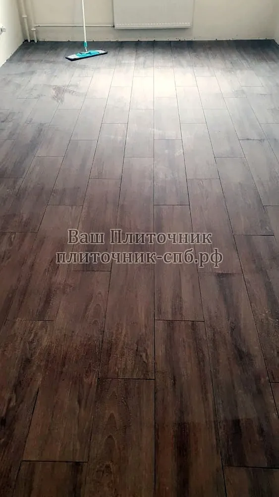 Облицовка полов керамогранитом 20*60 см