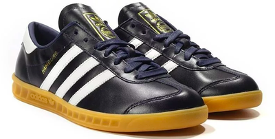 Adidas Hamburg (Черные полностью кожа)