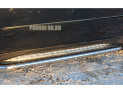 Пороги с накладным листом	d53 для Lexus RX270/RX350/RX450h  (2009-2015)