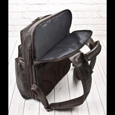 Кожаный рюкзак Bertario brown (арт. 3102-04)