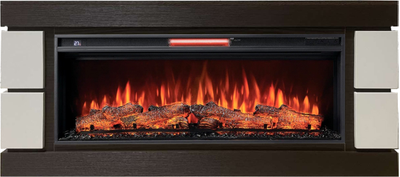 Линейный электрокамин Норман BL-WT с очагом Joker 45