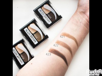 ART VISAGE Двойные тени для бровей "ICON BROWS" с кисточкой и пинцетом | Арт Визаж