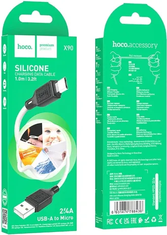 6931474788443	USB кабель Hoco X90 Type-C силиконовый, 1м