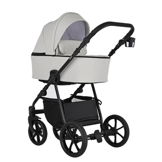 Коляска 2в1 Pituso Tossa Кожа/Light Grey