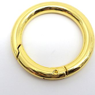 Кольцо-карабин цвет Золото