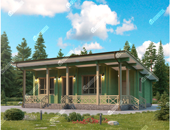 Дом из профилированного бруса "Нарьян-Мар", 60 м2