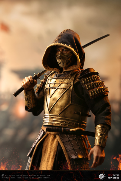 Скорпион, Ханзо Хасаши (Mortal Kombat 2021) - Коллекционная ФИГУРКА 1/6 Representative from Hell—Warrior Scorpion (EX049) - POPTOYS