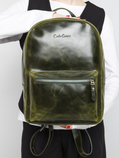 Женский кожаный рюкзак Albiate dark green (арт. 
3103-11)