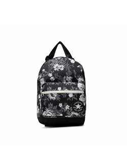 Рюкзак Converse Go 2 Backpack черный с белыми цветочками