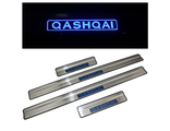 Накладки на пороги с подсветкой LED Nissan Qashqai 2007-2013
