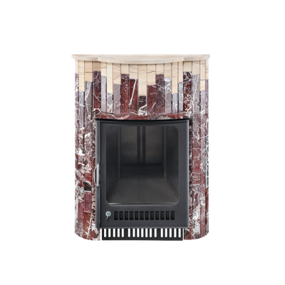 Портал для печи Малютка ПФ Россо Леванте + Окаменевшее дерево